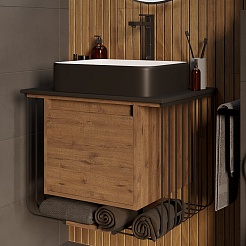 Grossman Мебель для ванной Винтаж 70 GR-4043BW веллингтон/металл черный – фотография-4